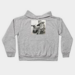 Cowboy Drawing Kids Hoodie